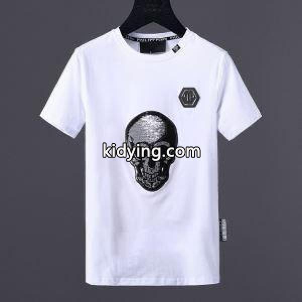 2018超激得 注目されるアイテムランキング PHILIPP PLEIN フィリッププレイン コピー メンズ クルーネック 半袖Ｔシャツ トップス-0