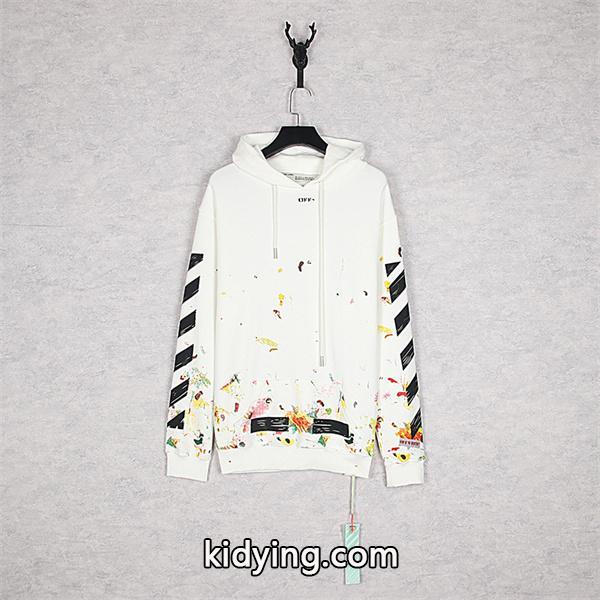 入手困難 2026新作 プリント Off-White オフホワイト コピー パーカー 視線集中モデル-0