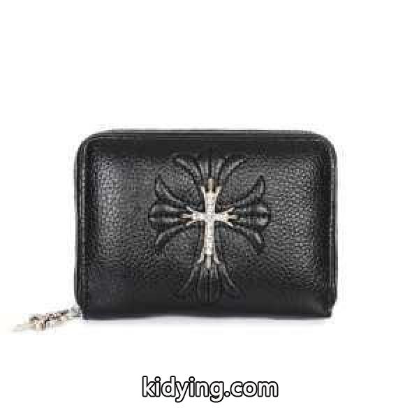最安値お買い得の黒色のCHROME HEARTS スクウェア ジップ ビル 十字架ロゴのクロムハーツ メンズ 二つ折り財布 蛇革 ウォレット_CHROME HEARTS クロムハーツ_ブランド コピー 激安(日本最大級)-0