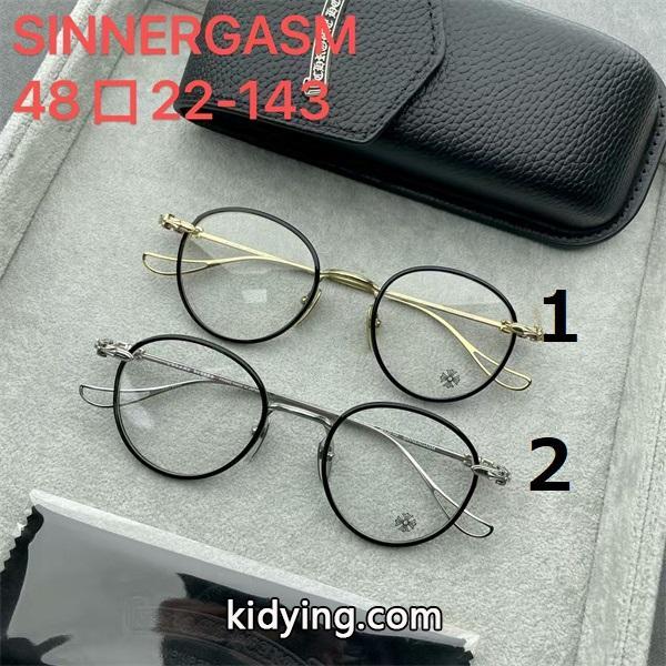 CHROME HEARTS クロムハーツ 眼鏡スーパーコピー 人気セール低価 黒 925银 SINNERGASM 48口22-143激安(日本最大級)-0