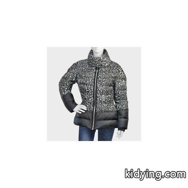 モンクレール ガムルージュ MONCLER GAMME ROUGE YSALINE ダウンジャケット ブラック×ホワイト レディース &激安通販-0