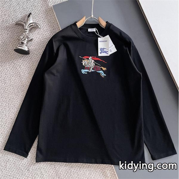 話題沸騰！2025秋冬 ブラック 長袖Tシャツ バーバリー コピー BURBERRY-0