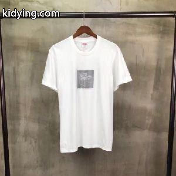 爆買い最新作シュプリーム通販コピーSUPREMEメンズクルーネック半袖Tシャツプリント限定販売モデル-1