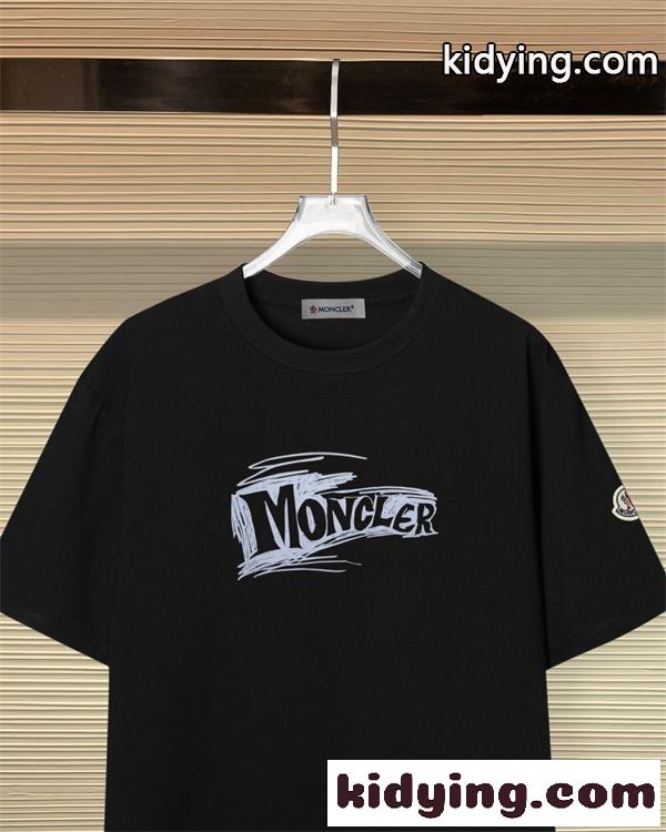 スケッチロゴ アートグラフィック 映えるフロントデザイン アーバンフィット MONCLER モンクレール コピー 半袖Tシャツ 注目モデル-4