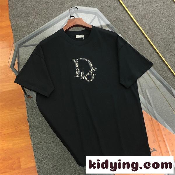 ワンポイントデザイン ベーシックフォルム 洗練スタイル DIOR ディオール コピー ロゴTシャツ 爽やかな印象-2