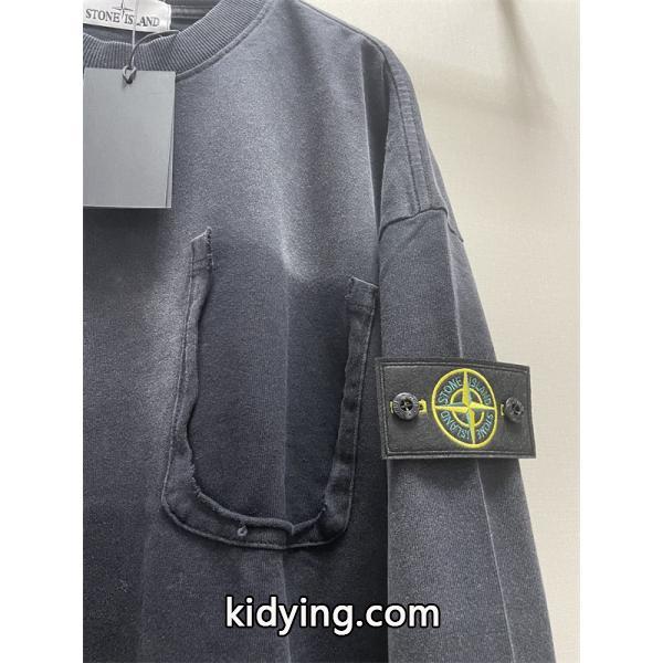2025秋冬新作 上質コットン お洒落 ストリート パーカー STONE ISLAND ストーンアイランド コピー-3