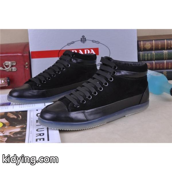 特選新作 2013-14秋冬 PRADA プラダ ショートブーツ 靴 BLACK_スニーカー、靴_メンズファッション_スーパーコピーブランド激安通販 専門店-0