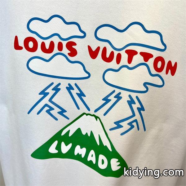 Louis Vuitton ルイヴィトン 偽物 ブラック プリント パーカー ストリート風 デザイン性抜群 激安通販人気-2