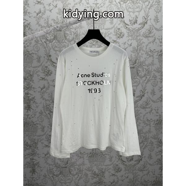 ☆Acne Studios 1996☆ロゴアークスタジオ長袖tシャツコピー☆2025人気秋冬流行り新作-2