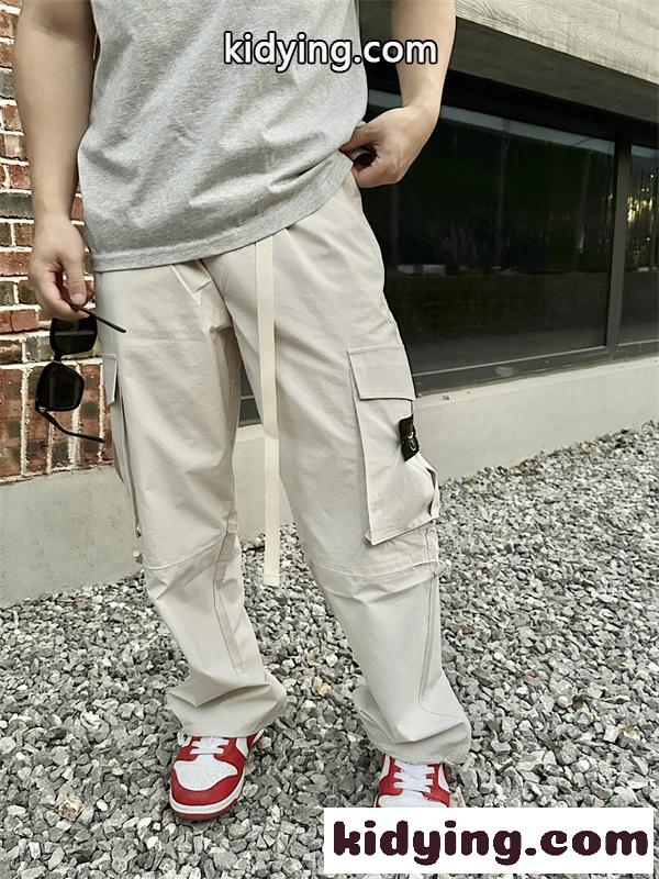 人気独占 ブラック STONE ISLAND ストーンアイランド コピー 多機能 カーゴポケット カジュアル-5