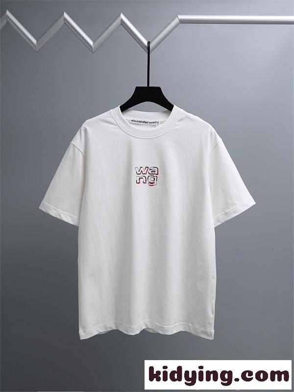 アレキサンダーワン コピー 半袖Tシャツ ミニロゴ刺繍 シンプル上品 ストリート映え Alexander wang ゆったり-1