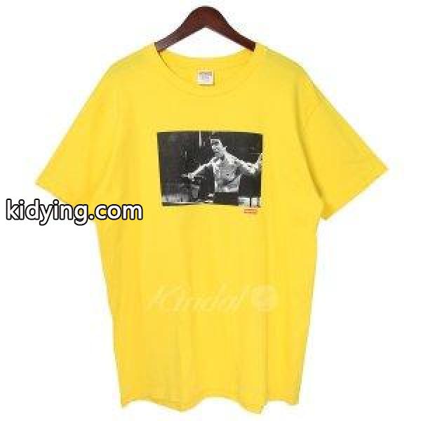 SUPREME 13AW Bruce Lee Enter The Dragon Tee スモールボックスロゴTシャツ イエロ- サイズ：L (吉祥寺店 :580018002476:カインドオル - 通販ショッピング-0