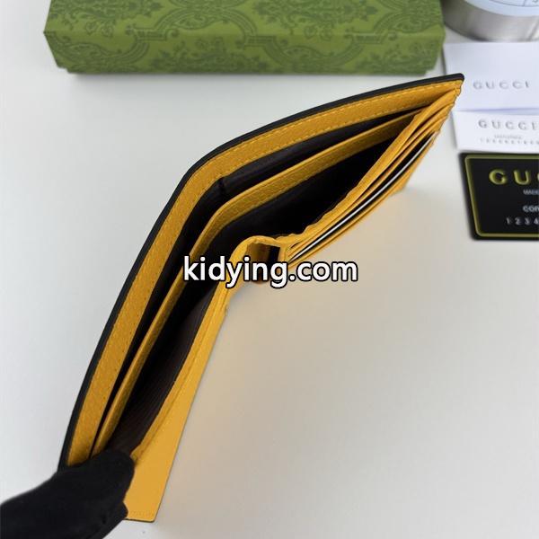 グッチ 偽物 二つ折り財布 GGスプリーム ブラウン オーバルロゴ 高品質 シンプル クラシック GUCCI-1