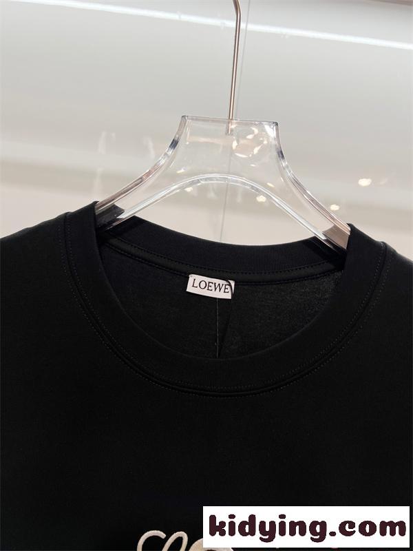 LOEWE ロエベ コピー 半袖Tシャツ メンズ 人気話題 上品シンプル 柔軟素材 夏服-7