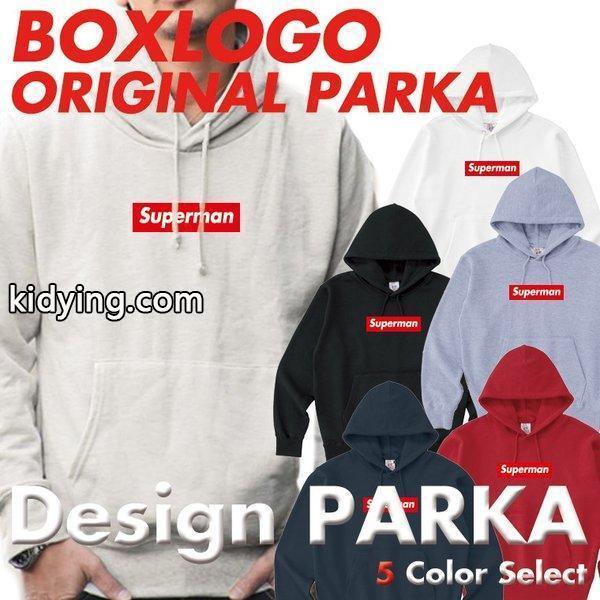 ストリート大人気ブランド パーカー PARKA Superman パロディ ボックスロゴ BOXロゴ オシャレ トレンド モード Supreme シュプリーム好き必見 :parka-015:Numbers - 通販ショッピング-0