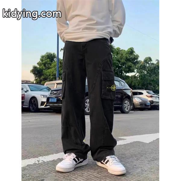 秋冬必須 本格派ストリート カーゴパンツ 上質コットン STONE ISLAND ストーンアイランド コピー-4