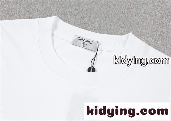 CHANEL 半袖Tシャツ プリント シャネル スーパーコピー モード系 洗練デザイン カジュアル 上品 人気-5