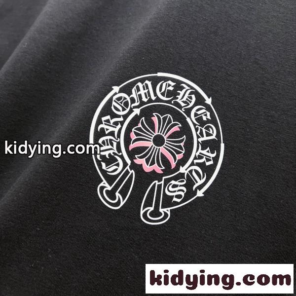 2026新作 Chrome Hearts 激安 クロムハーツ 半袖Tシャツ クロスロゴ バックプリント コットン クルーネック ストリート ユニセックス 人気アイテム-4