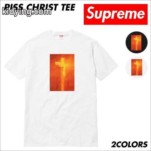 シュプリーム Supreme Tシャツ メンズ 半袖 PISS CHRIST TEE ティーシャツ T-SHIRTS ブラック ホワイト :sup01-171003-03:スニークオンラインショップ - 通販ショッピング-0