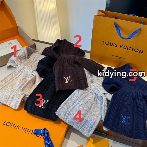 定番デザイン ニット マフラー シンプル 冬コーデ LOUIS VUITTON ルイヴィトン コピー-0
