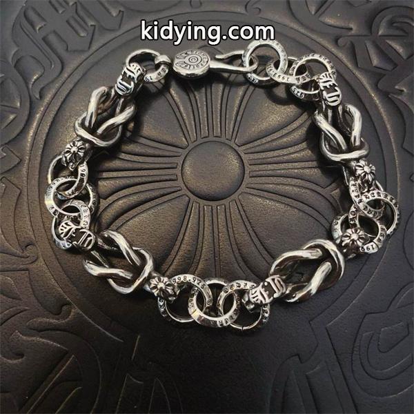 2026年モデル 高級 シルバーブレスレット 本格派 CHROME HEARTS クロムハーツ 偽物-0