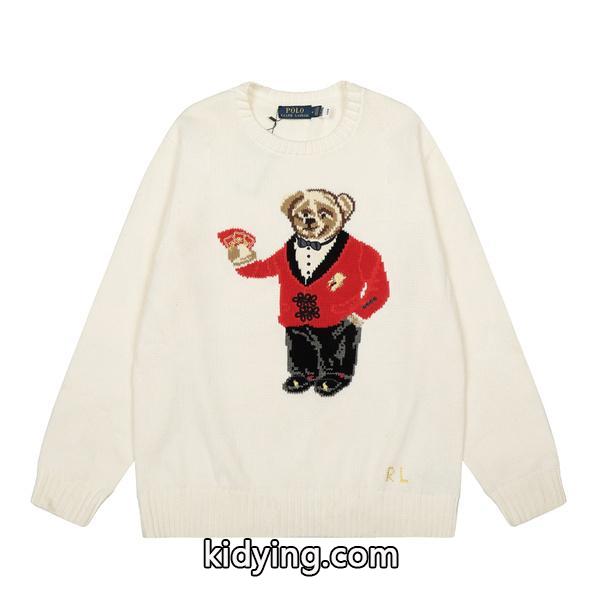Polo Ralph Lauren ポロ ラルフローレン コピー 2026新作 限定 遊び心 刺繍 セーター-1