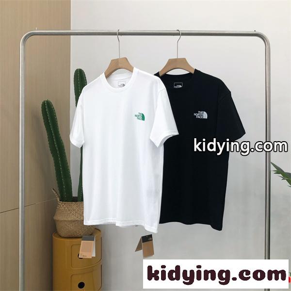 驚きの破格値品質保証ロゴプリントTHE NORTH FACEノースフェイスコピーtシャツ半袖男性用吸水性ダーク 服-0
