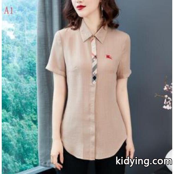 注目美品 BURBERRY2018新品入荷 現代的な印象 4色可選Tシャツ/半袖 バーバリー_Tシャツブラウスシャツ_レディースファッション_スーパーコピーブランド激安通販 専門店-0