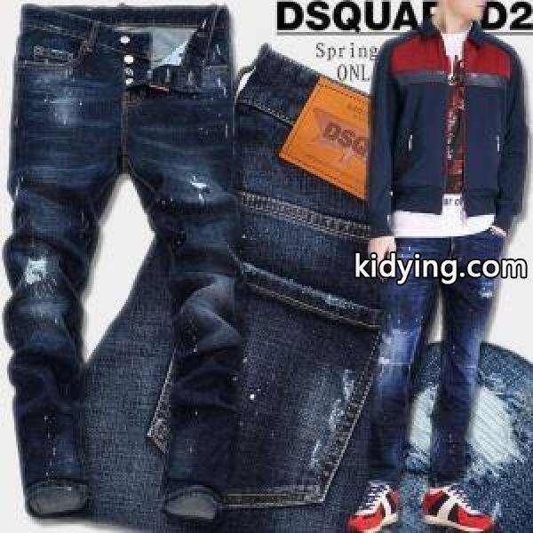 驚きの破格値大得価DSQUARED2ディースクエアードCITY BIKER JEANS [INDIGO] デニムパンツS74LB0321S303メンズジーンズコピー品-0