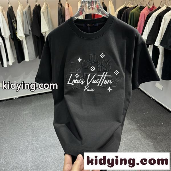 LOUIS VUITTON ルイヴィトン コピー 話題集中 半袖Tシャツ モダン配色 柔軟コットン ストリート-2