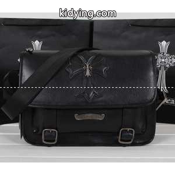 大流行なChrome Hearts クロムハーツ　メッセンジャーバッグ　BSフレア ボストンバッグ　春夏新作メンズショルダーバッグ 斜めがけ　ナイロン レザー ブラック バッグ_CHROME HEARTS クロムハーツ_ブランド コピー 激安(日本最大級)-0