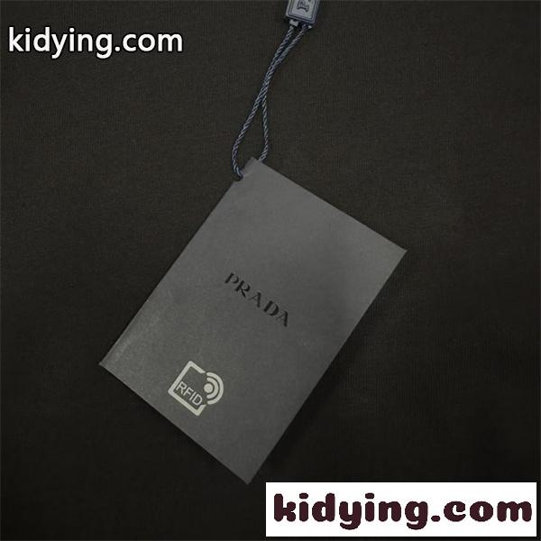 トライアングルグラフィック ポップアート モードストリート PRADA プラダ コピー 半袖Tシャツ 上質カジュアル-6