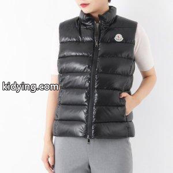 MONCLER モンクレール GHANY ガーニー 4830405 68950 ダウンベスト ナイロン ジレ カラー999/ブラック 74520レディース :290908306:インポートセレクト musee - 通販ショッピング-0