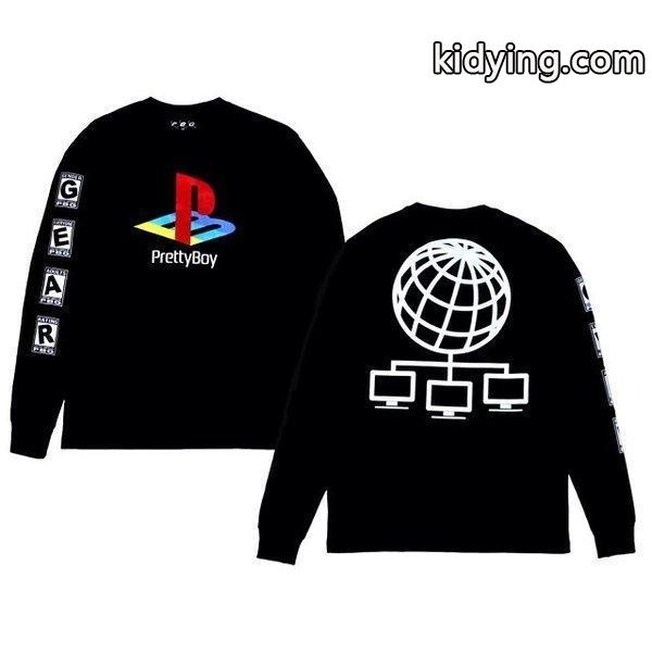 Pretty Boy Gear PLVY NO GVME ロングTシャツ :zjwk5v5weu:xanthic - 通販ショッピング-0
