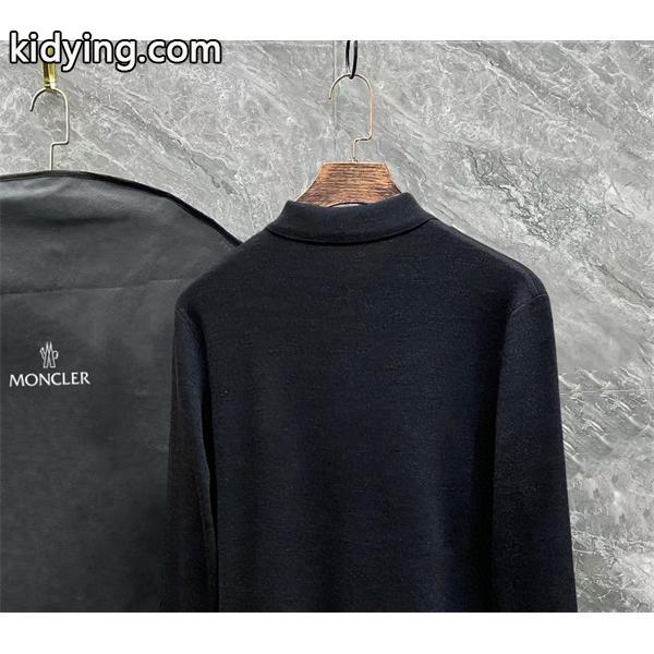 ブラック / グレー セーター POLO パターン ロゴ 2025秋冬個性 MONCLER モンクレール 高品質 コピー-5