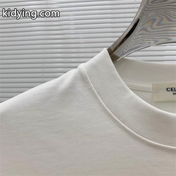 2025秋冬 ホワイト トリオンフ ロゴ クルーネック スウェット セリーヌ CELINE コピー話題の最新デザイン-1