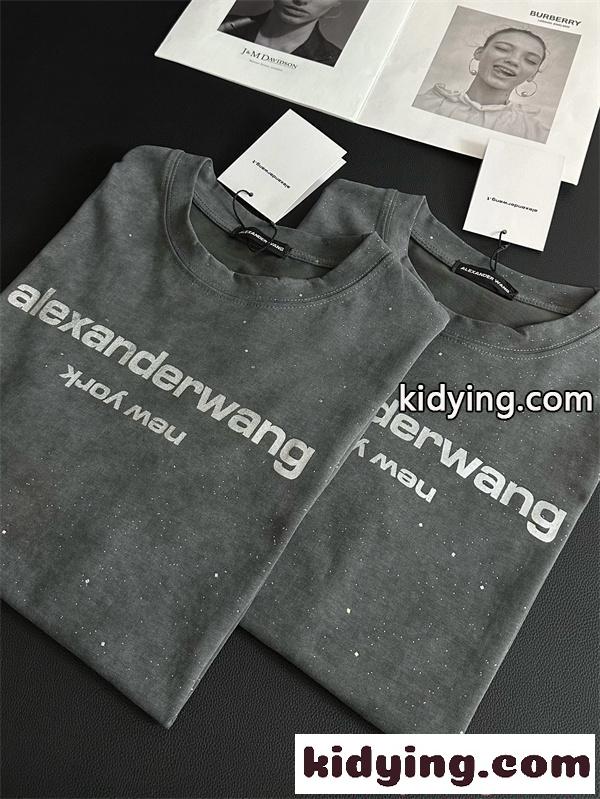 Alexander wang Tシャツ ヴィンテージ風 アレキサンダーワン コピー ゆるシルエット 韓国ストリート 夏人気-6