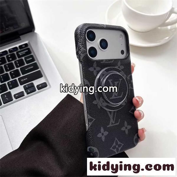 ルイヴィトン コピー スマホカバー レザー調 LOUIS VUITTON バックリング付き シンプル高見え 日常使い iphone17-1