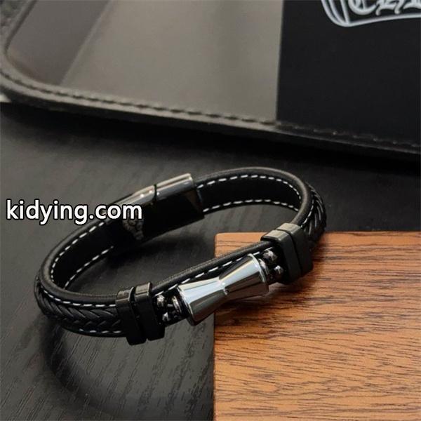 新登場 人気 CHROME HEARTS クロムハーツ コピー シルバーモチー フブレスレット 定番-6