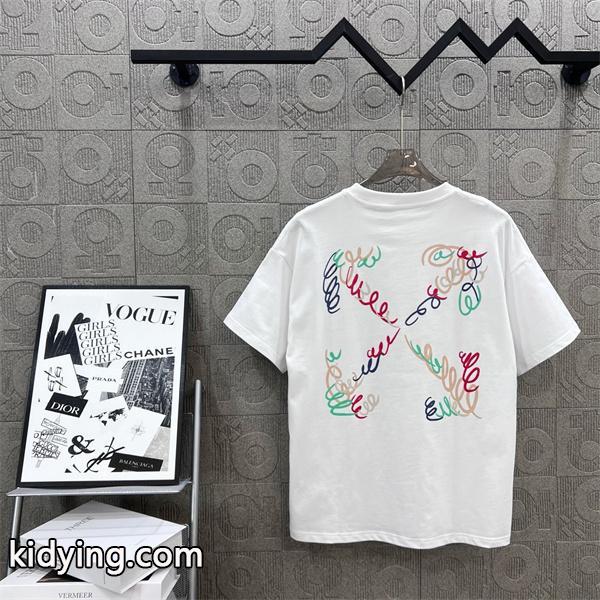 デザイン性に心が踊る Off-White センスアップできるコーデ オフホワイト 半袖Tシャツ デイリーに使える_ブランド コピー 激安(日本最大級)-0