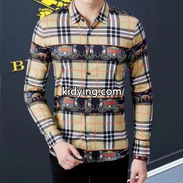 バーバリー BURBERRY  今年の正解大人気新作 長袖 /ロンT/ロングT/ロングTシャツ きれいめ派に上質_シャツ_メンズファッション_スーパーコピーブランド激安通販 専門店-0