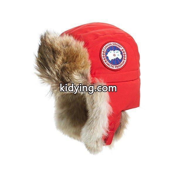 カナダグース 帽子 レディース Canada Goose Aviator Hat with Genuine Coyote Fur Trim Red :36-46k67oni7o-11f7:asty-shop2 - 通販ショッピング-0