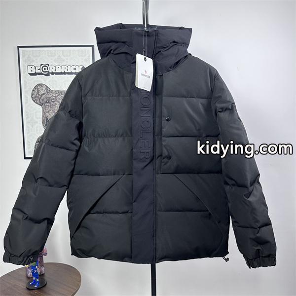 Moncler 寒中対応 ブラック 立体ロゴ ハードルーフ付き モンクレール スーパーコピー ダウンジャケット-0