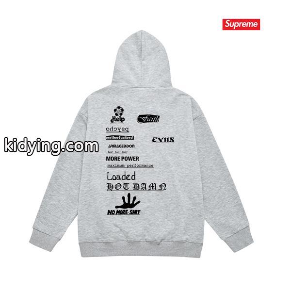 2025秋冬 厚地 ブラック 話題作 バックプリント SUPREME シュプリーム 偽物 パーカー-8