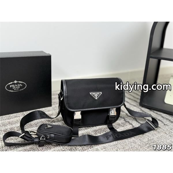 スタイリッシュ 実用的な メッセンジャーバッグ ブラック 新作 PRADA プラダ コピー-0