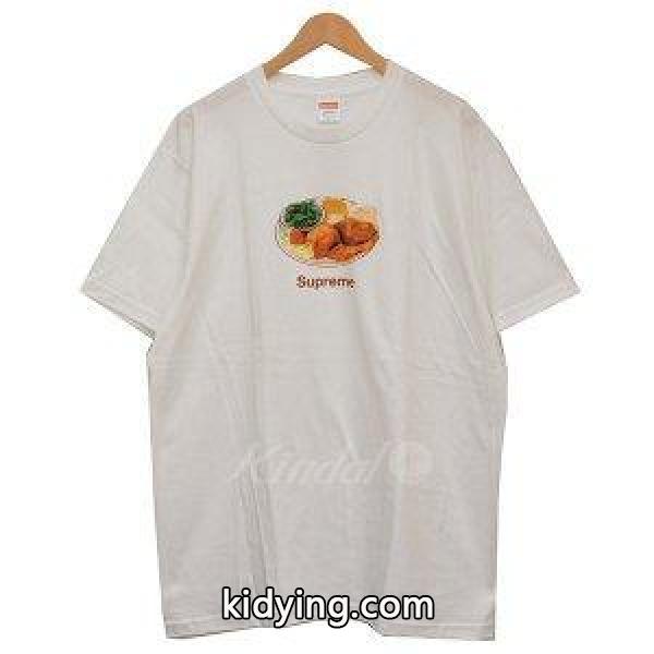 Supreme 2018SS　Chicken Dinner Tee　チキンディナー　Ｔシャツ ホワイト サイズ：L (二子玉川店) 180325 :584518000805:カインドオル - 通販ショッピング-0