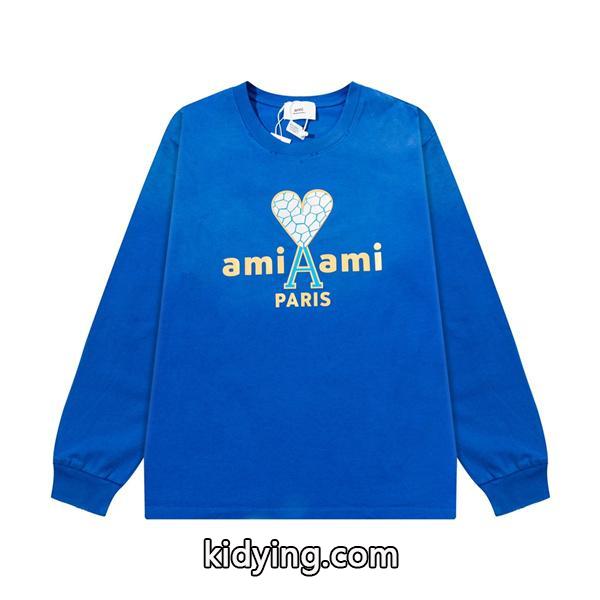 AMI PARIS アミ パリス コピー ホワイトカラー フレンチムード  大人カジュアル ロングスリーブ-2