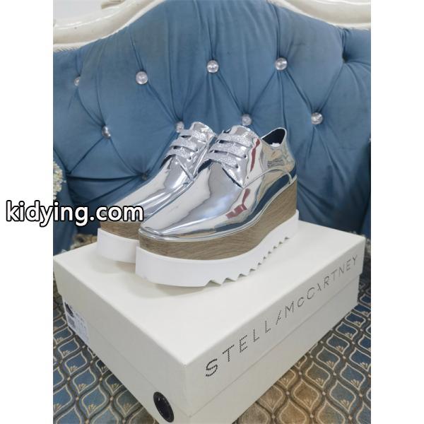 2026新作 メタリック 厚底シューズ シルバー ユニーク シック STELLA McCARTNEY ステラマッカートニー コピー-5