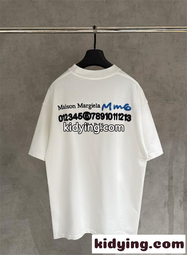 Maison Margiela メゾン マルジェラ 偽物 Tシャツ 半袖 オーバーサイズ ブラック コットン プレミアム-3