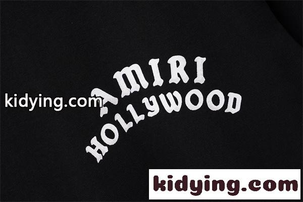 カレッジ風プリント 定番人気 ストリートカジュアル AMIRI アミリ コピー 半袖Tシャツ 旬顔デザイン-4